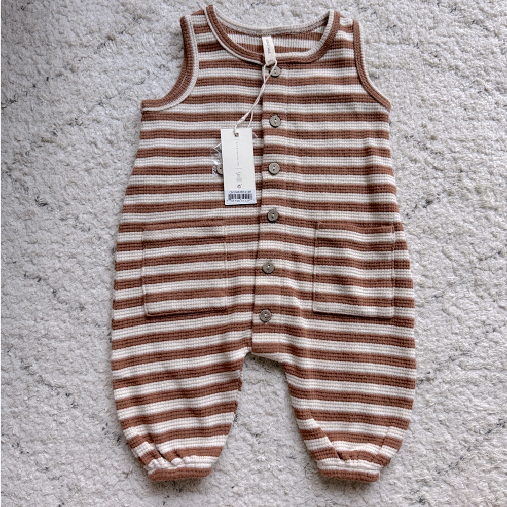 NWT Quincy Mae Sleeveless Jumpsuit 0-3M